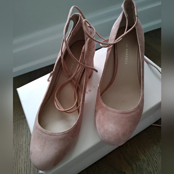 Loeffler Randall Suede Lace Pumps - Picture 3 of 5